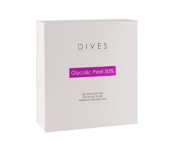 DIVES MED Glycolic Peel 50% Professional Set Glycolic Acid 50 ml Chemical Peeling DIVES MED GLYCOLIC-DIVES