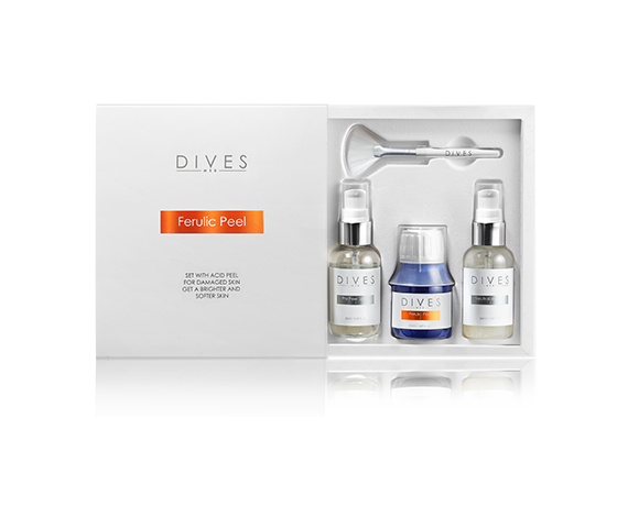 DIVES MED Professzionális ferulinsavas hámlasztó készlet 50 ml Kémiai hámlasztás DIVES MED FERULIC-DIVES