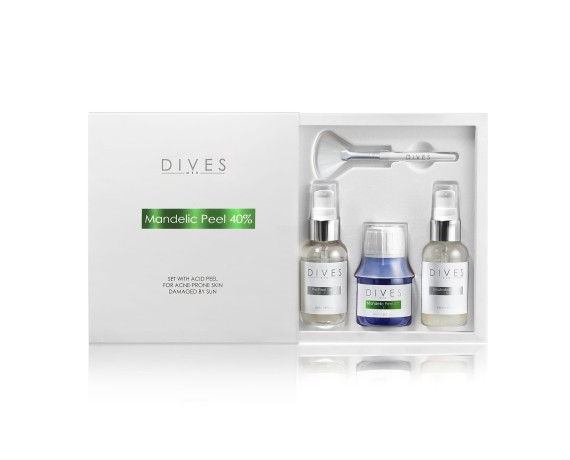 DIVES MED Set peeling acid Mandelico 40% 50 ml Peelinguri chimice DIVES MED MANDELIC-DIVES