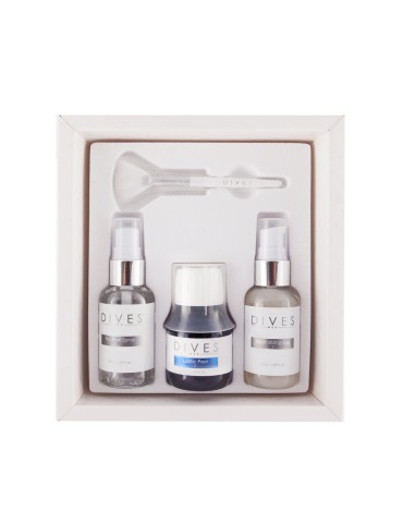 DIVES MED Mælkesyre og DMAE Peeling Sæt 50 ml DIVES MED LACTIC-DIVES Kemiske Peelinger