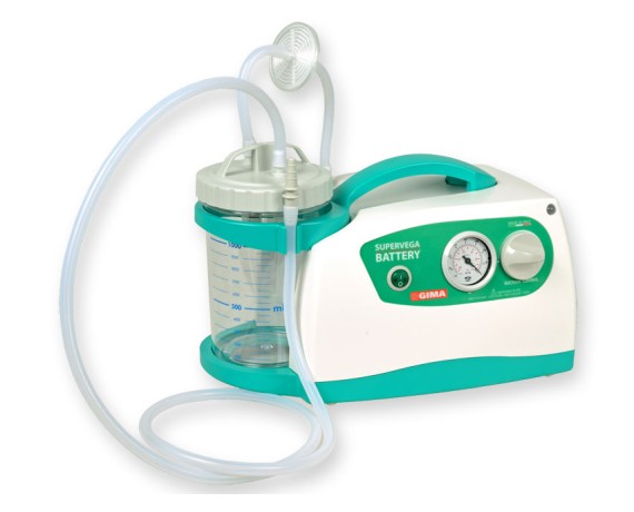 Super Vega battery-powered vacuum cleaner, 16 litres per minute Aspirators for surgery Gima 28243