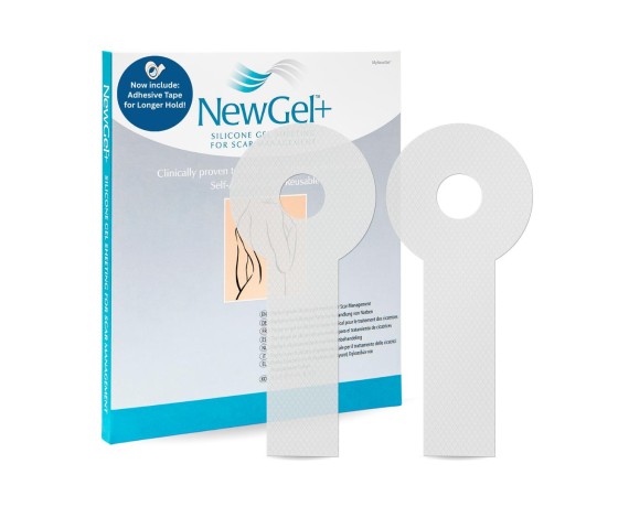 NewGel+ Medical Silicone Sheet for Breast Scars 10 boxes of 2 pieces Silicone Sheets for Scar Management Newmedical Technolog...