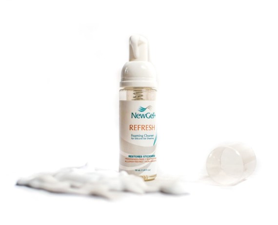 NewGel+ Limpiador Espumoso Refrescante 50 ml detergente caja 10 piezas Gel de silicona para el tratamiento de cicatrices Newm...