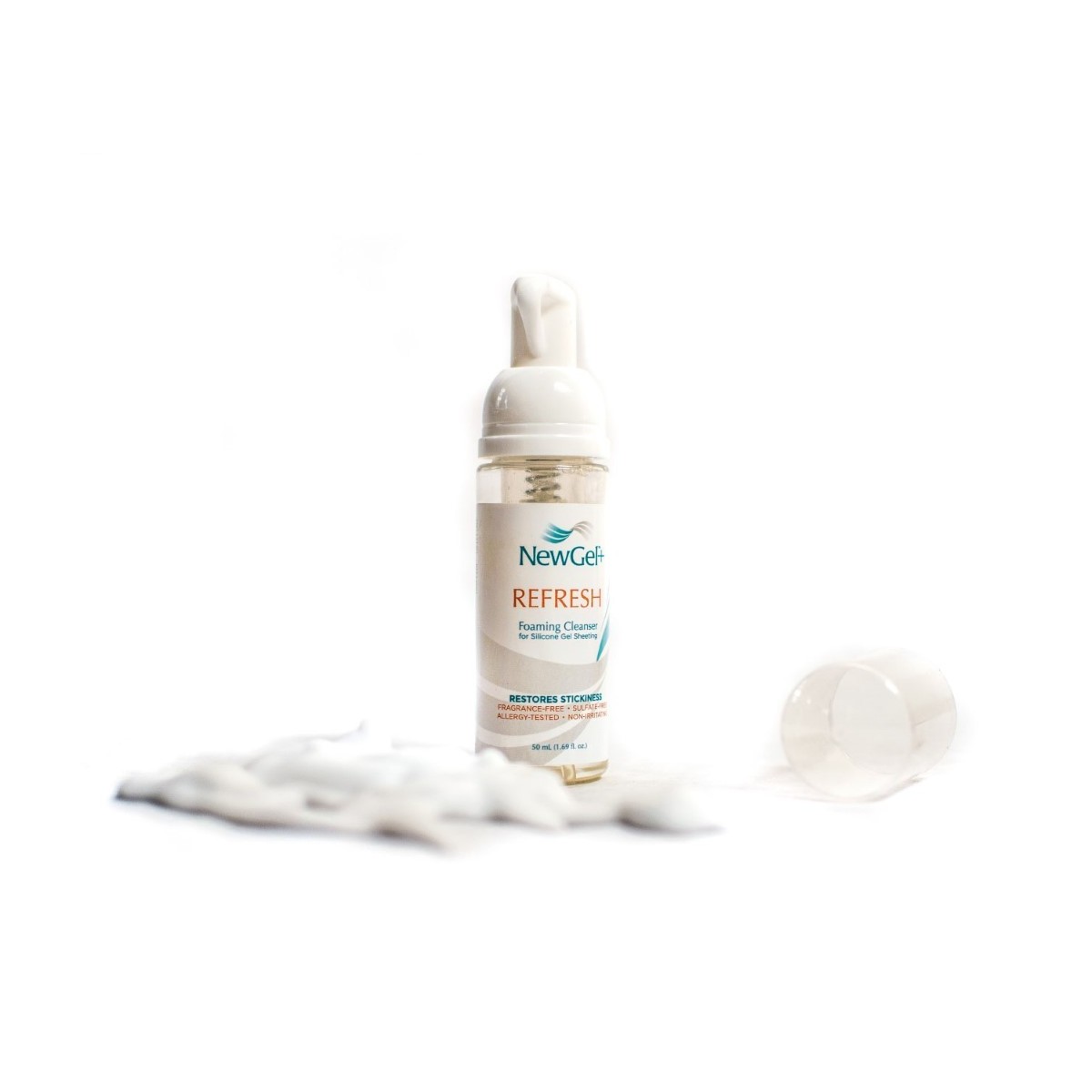 Nettoyant moussant rafraîchissant NewGel+ 50 ml, boîte de 10 pièces Gel de silicone pour le traitement des cicatrices Newmedi...