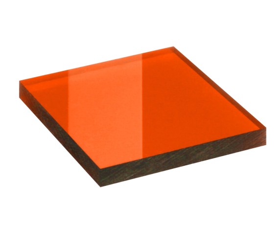 Lasersuojaikkuna, suodatin - 0142, paksuus 5,8 mm Lasersuojatut polykarbonaatti-ikkunat Protect Laserschutz