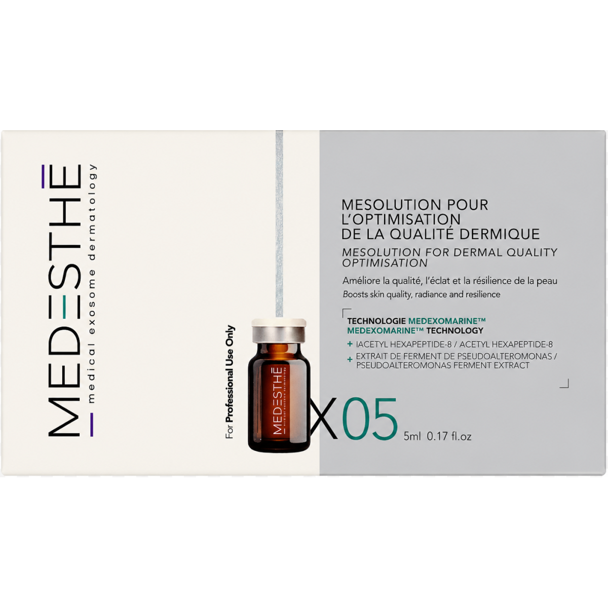 MEDESTHE mesolution Tecnologia para Melhoria da Qualidade da Pele com Medexomarine 5x5ml Esosomi MEDExomarine Medesthè Rohto ...