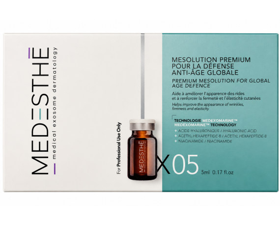 MEDESTHE Premium Mesolution Global Age Defence con Medexomarines al 50% - 5x5ml Esosomi MEDExomarine Medesthè Rohto Mediluxe ...