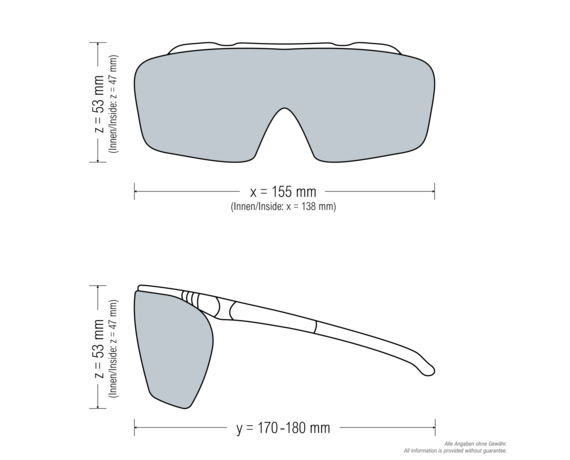 Laser Glasses - KTP - Alexandrite - Nd:YAG ONTOR Filter: 0273 Combined Laser Glasses Protect Laserschutz 000-K0273-ONTO-54