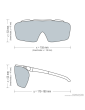 Laser Glasses - KTP - Alexandrite - Nd:YAG ONTOR Filter: 0273 Combined Laser Glasses Protect Laserschutz 000-K0273-ONTO-54