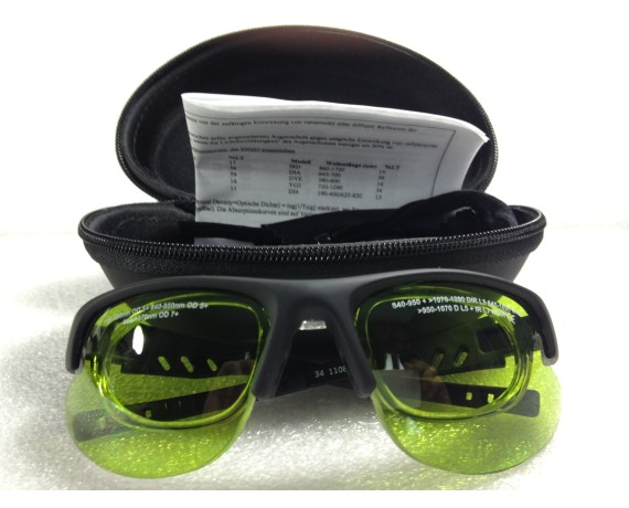 Lunettes de protection laser infrarouge Nd:Yag Lunettes laser Nd:Yag NoIR LaserShields YG3#34