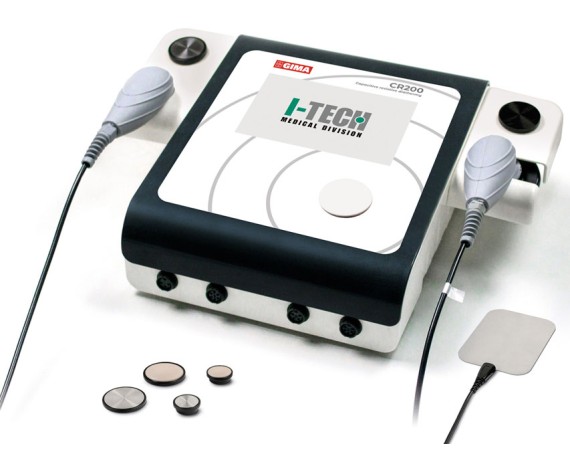 GIMA CR200 Tecarterapia con 2 sondas para rehabilitación y fisioterapia. Equipo de fisioterapia Gima 28364