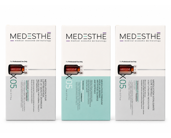 MEDESTHE Exosomes Complete Protocol Kvaliteta kože + Globalna zaštita od starenja + Vlasište 15x5ml Esosomi MEDExomarine Mede...