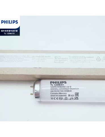 Philips UVB TL/01 120W smalbåndsfototerapilampe 311nm Philips UVB TL 120W/01 lamper