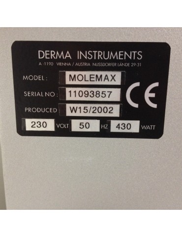 Derma Medical Molemax II KäytettyKäytetyt videodermatoskoopit Derma Medical Systems