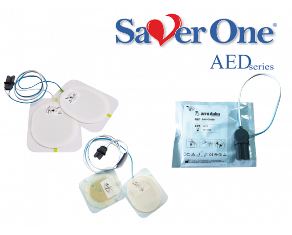 PAD-uri pentru adulți și copii Saver One Series Accesorii defibrilatoare ami.Italia