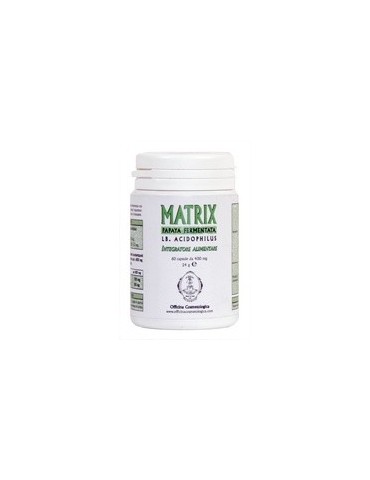 Kosttilskud MATRIX Papaya Fermenteret og Lb Acidophilus Kosttilskud Officina Cosmetologica MATRIX