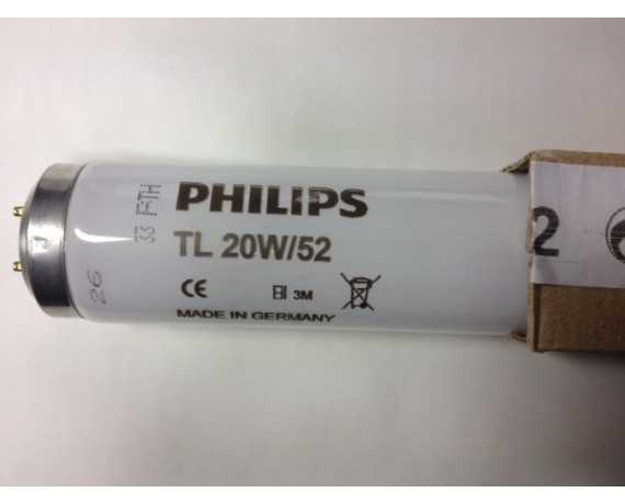 Philips TL 20W/52 SLV-lamp neonatale fototherapie geelzuchtPhilips TL 20W/52 SLV UVA-lampen