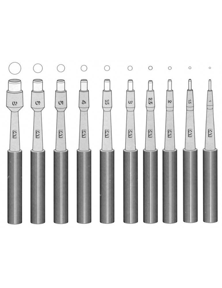 Biopsy Punches Ø 1-8mm 20 pcs. Curettes and Punches