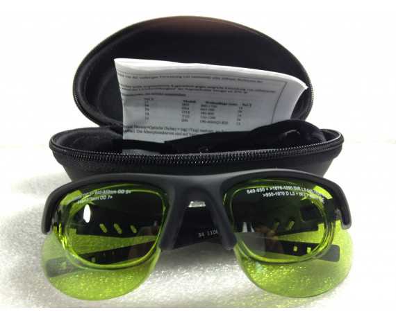 Diode laser light Safety Glasses Low Optical Density Diode Glasses NoIR LaserShields DI6#34